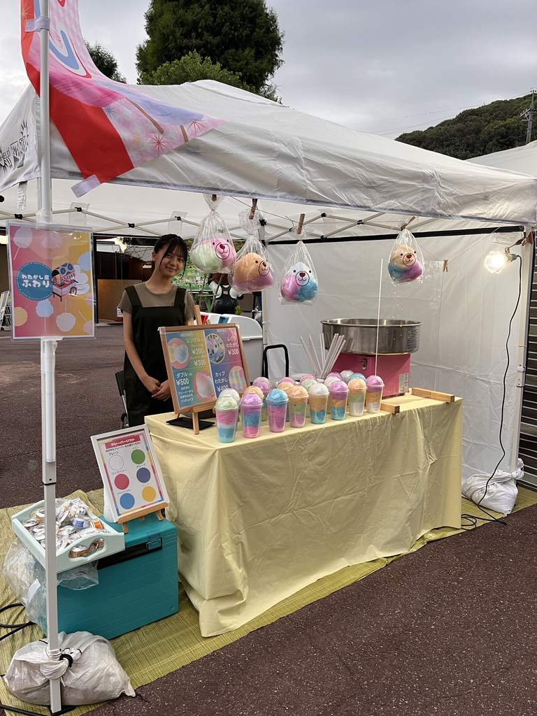 わたがし屋「ふわり」の出店ブース