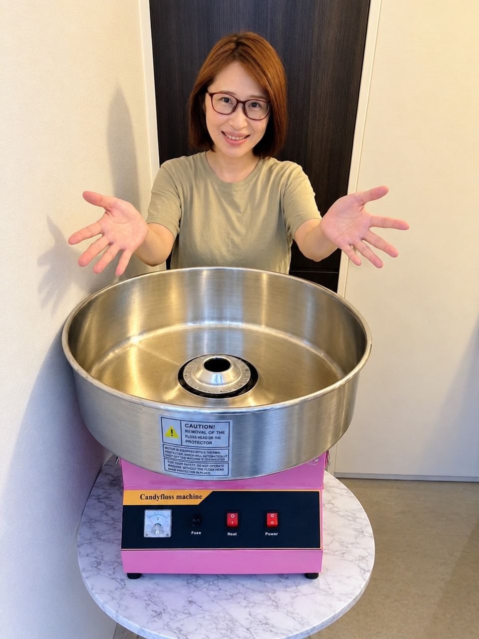 わたがし屋「ふわり」のわたがし機